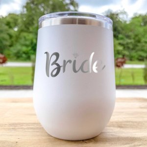 15 oz. Metal Insulated Wine Tumbler w/ Lid